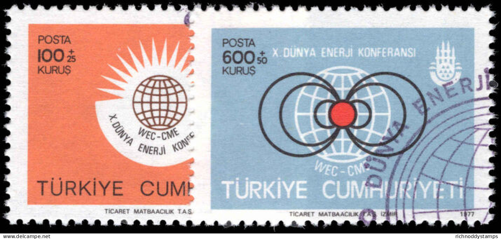 Turkey 1977 Energy Conference Fine Used. - Usati