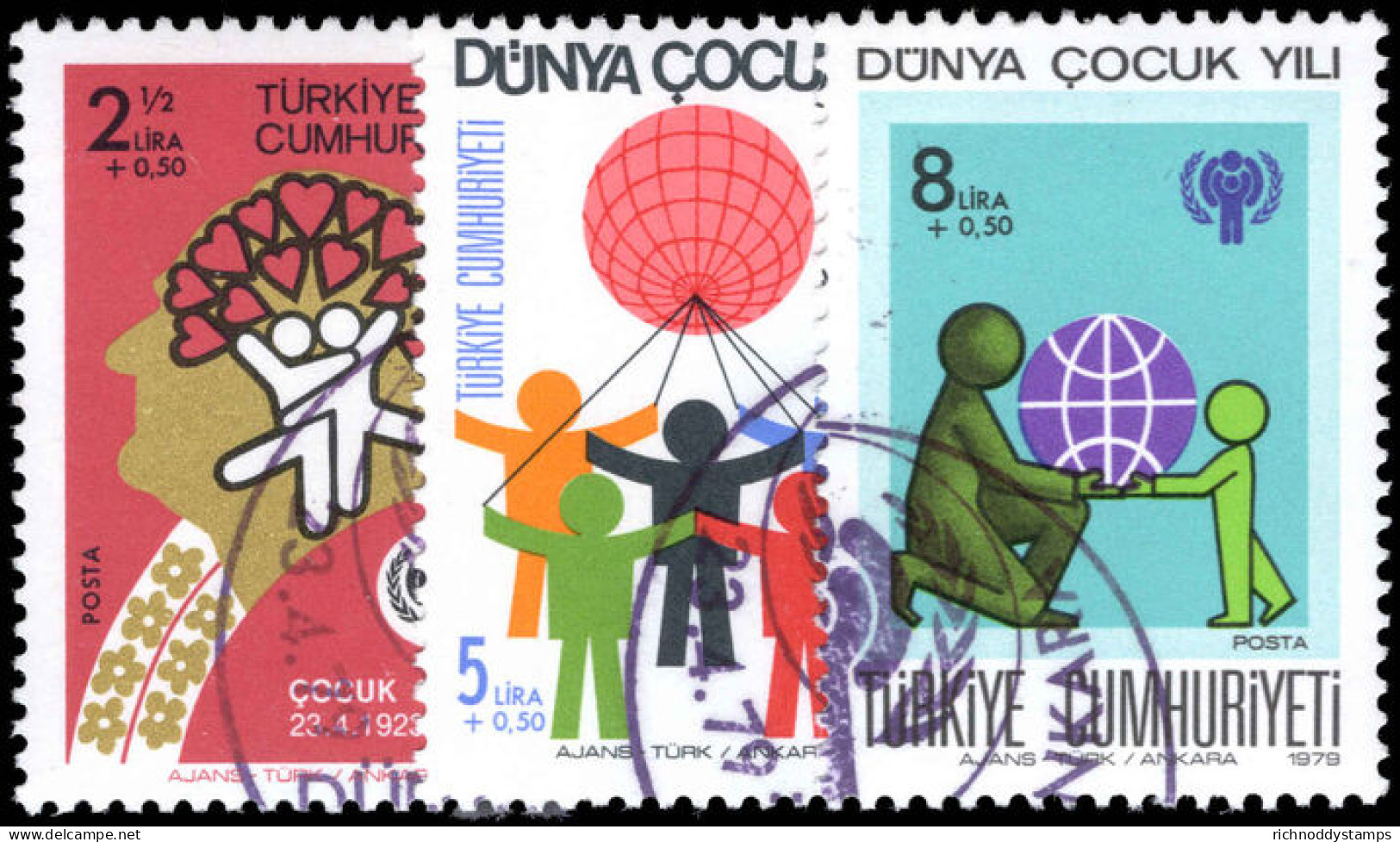 Turkey 1979 International Year Of The Child Fine Used. - Oblitérés