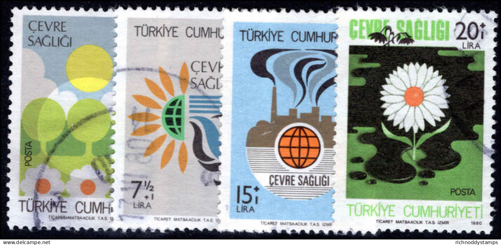 Turkey 1980 Environmental Protection Fine Used. - Usados