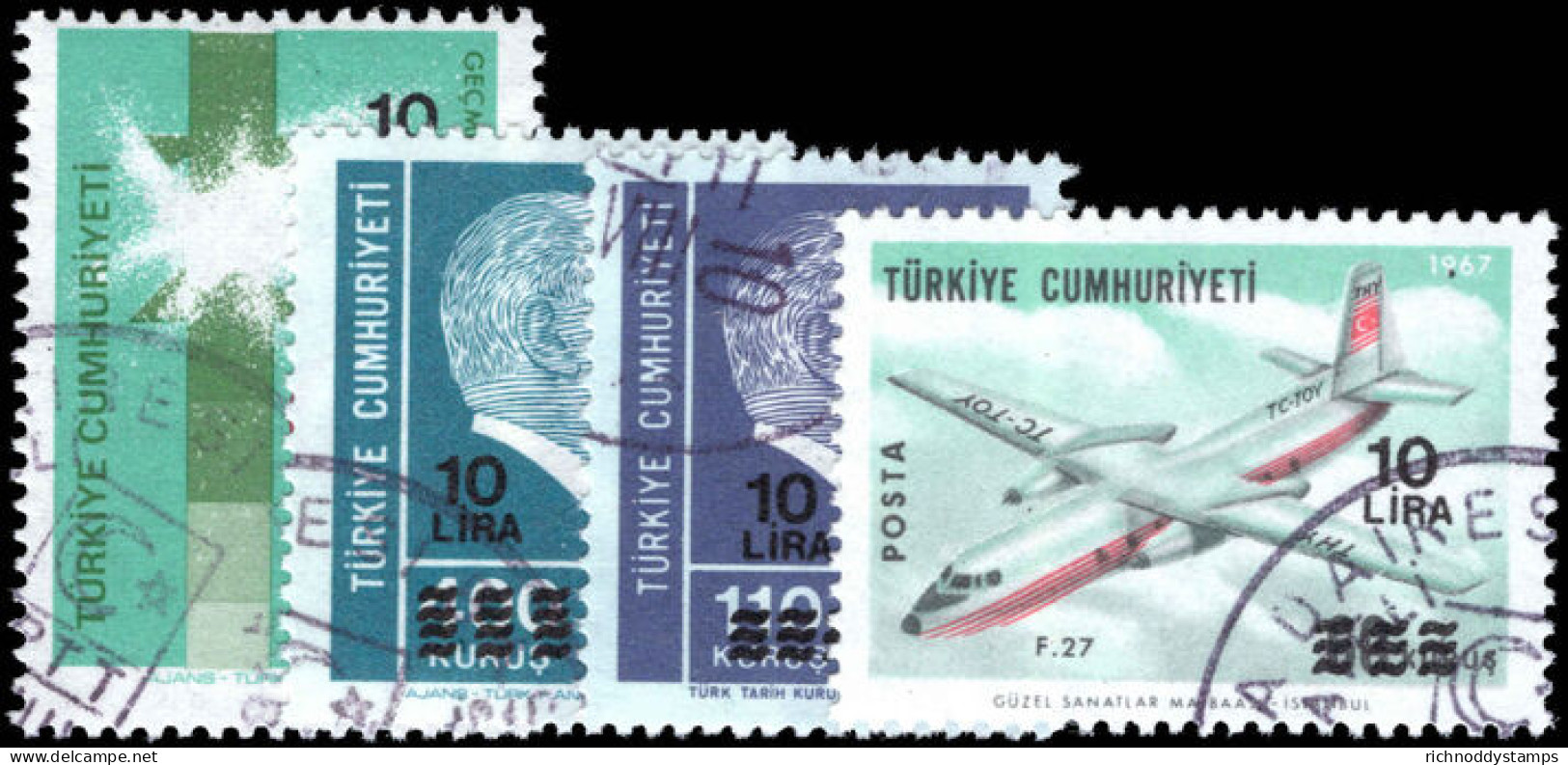 Turkey 1981 Provisional Set Fine Used. - Used Stamps