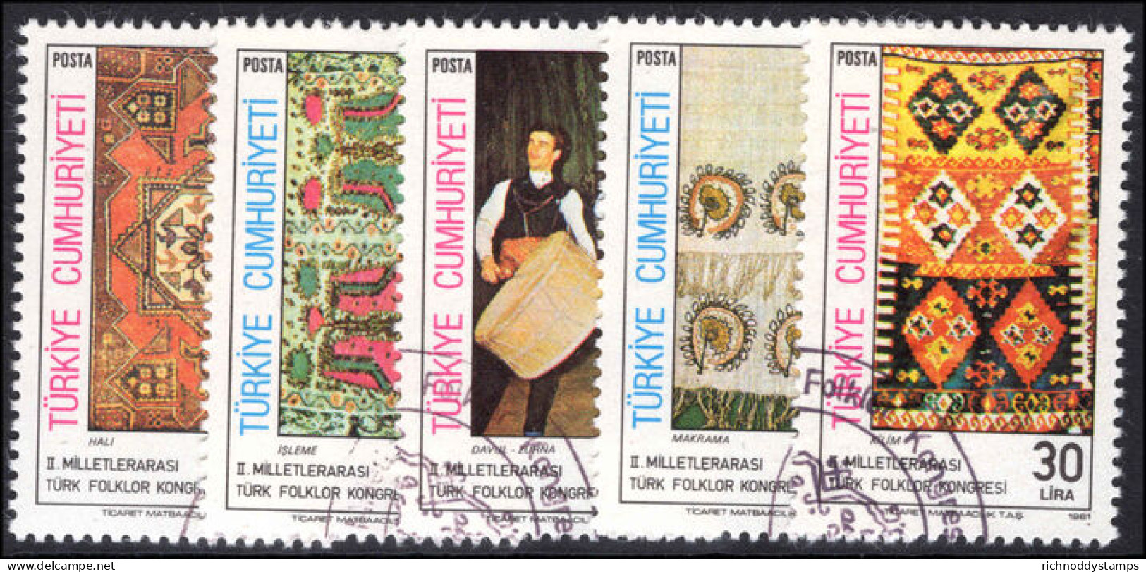 Turkey 1981 Turkish Folklore Fine Used. - Used Stamps