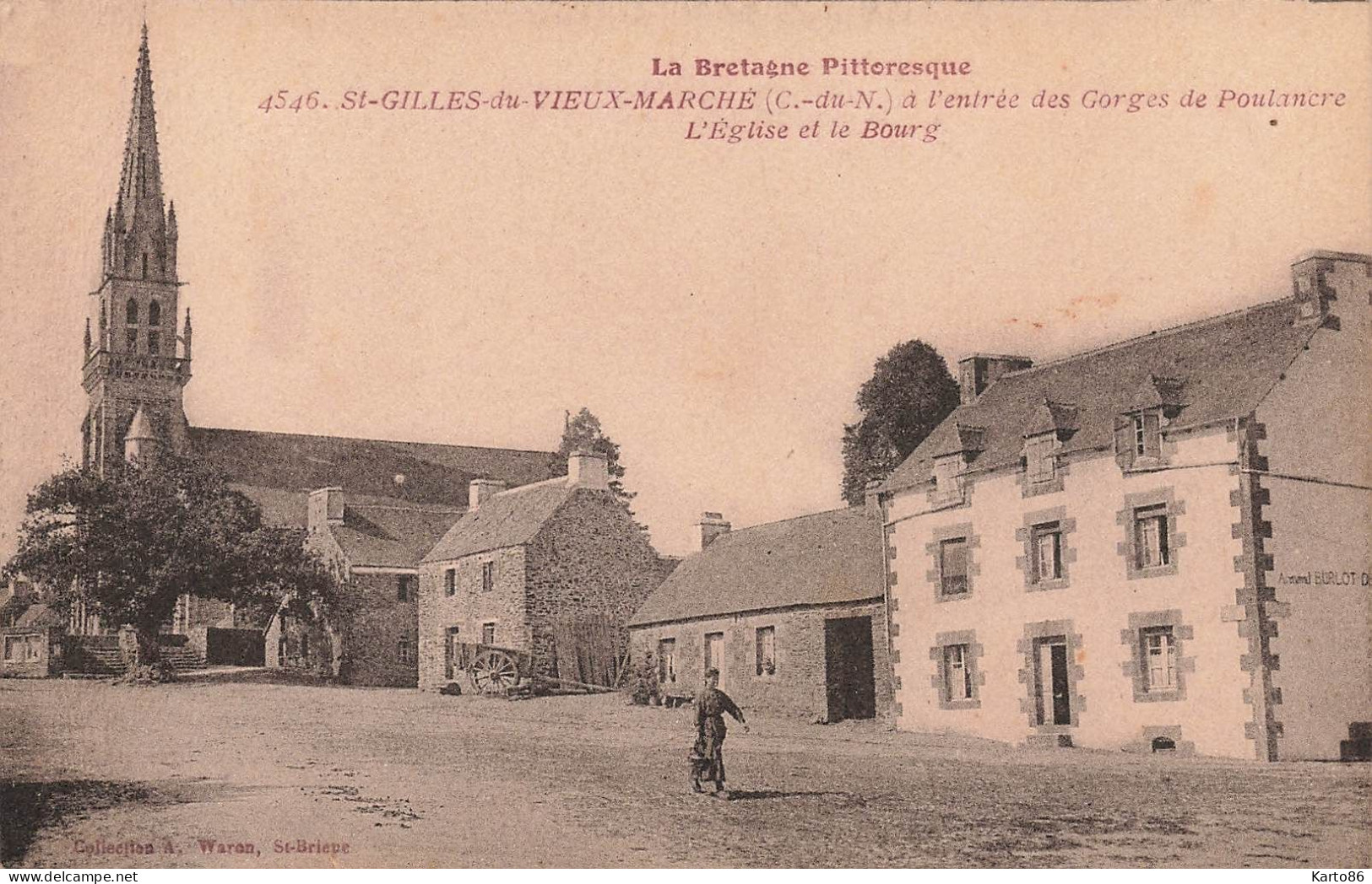 St Gilles Du Vieux Marché * Place De L'église Et Le Bourg - Saint-Gilles-Vieux-Marché