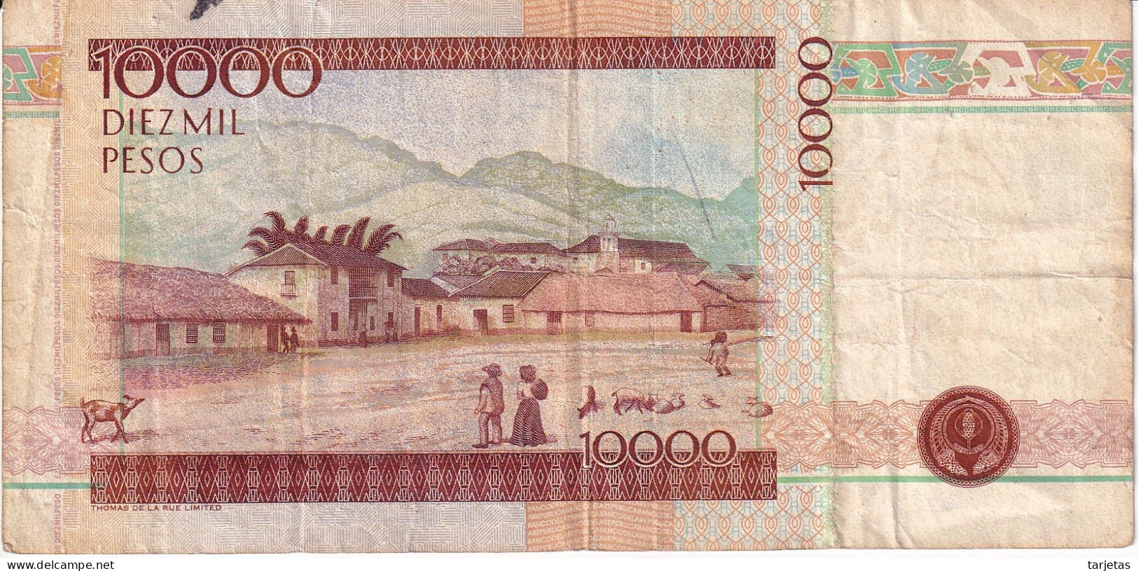 BILLETE DE COLOMBIA DE 10000 PESOS DEL AÑO 1995 (BANKNOTE) - Colombie