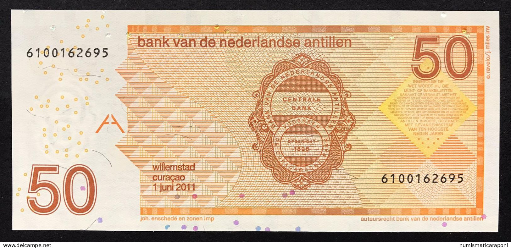 Olanda  Netherland Antilles 50 Gulden 2006 Pick#30d  LOTTO 4584 - Antille Olandesi (...-1986)