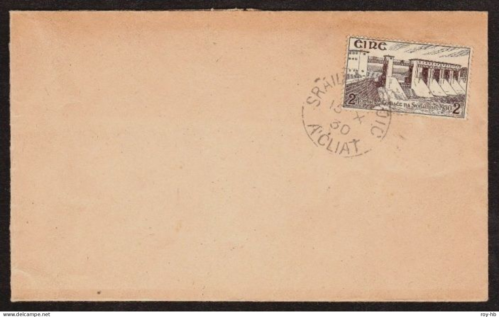 1930 Shannon 2d On Unaddressed Legal-length Cover With Crisp And Neat Dublin First Day Cancel - Cartas