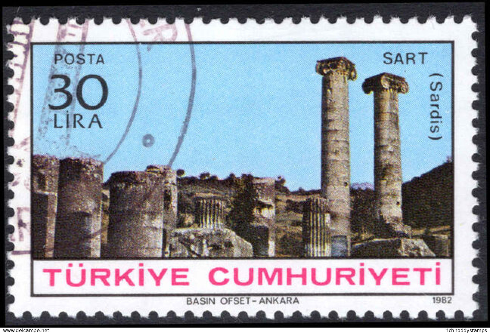 Turkey 1982 Ancient Cities Fine Used. - Usati