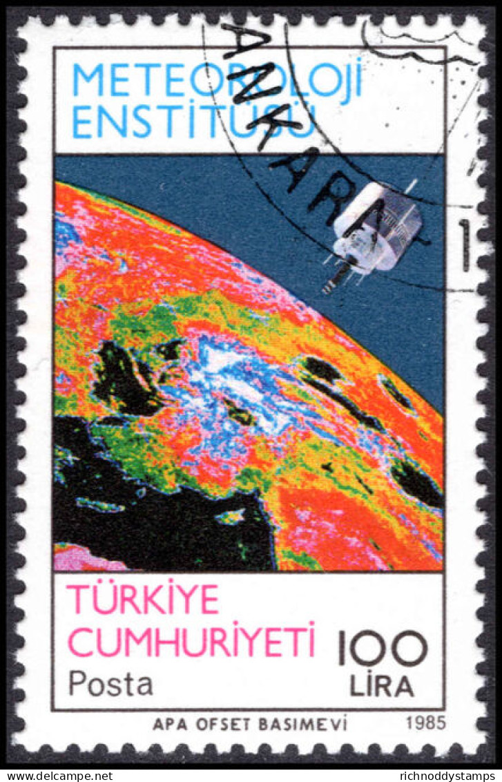 Turkey 1985 60th Anniversary Of Meteorological Institute Fine Used. - Gebruikt