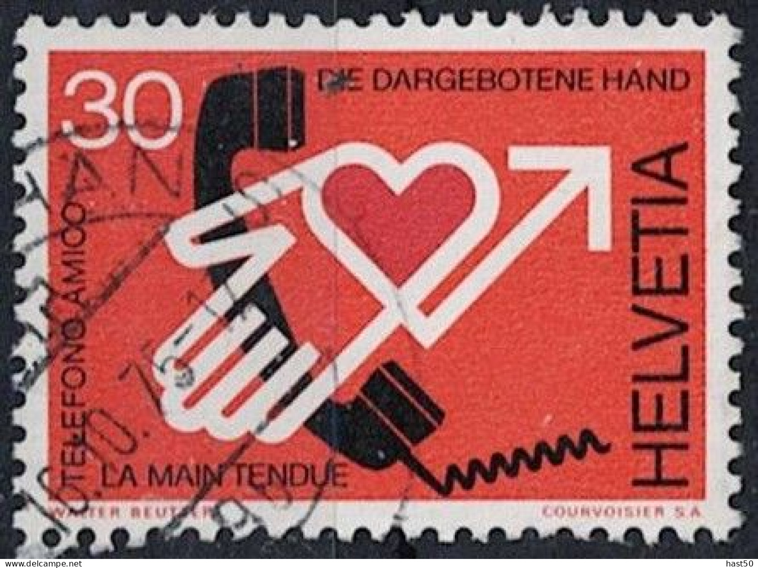 Schweiz Switzerland Suisse -Telefonseelsorge (MiNr: 1059) 1975 - Gest Used Obl - Sonstige & Ohne Zuordnung