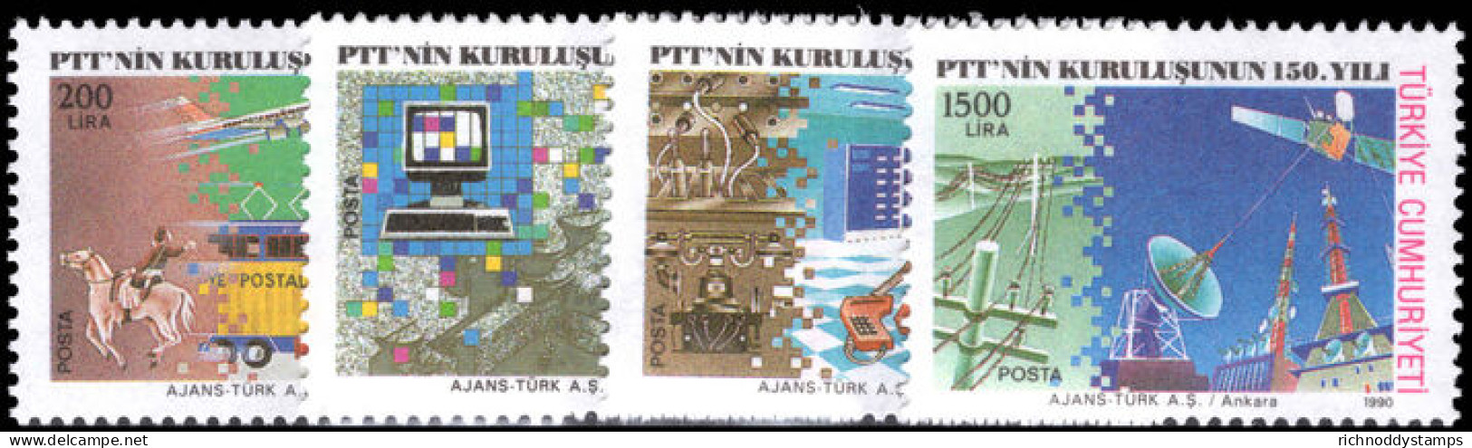 Turkey 1990 150th Anniversary Of Ministry Of Posts And Telecommunications Unmounted Mint. - Ungebraucht