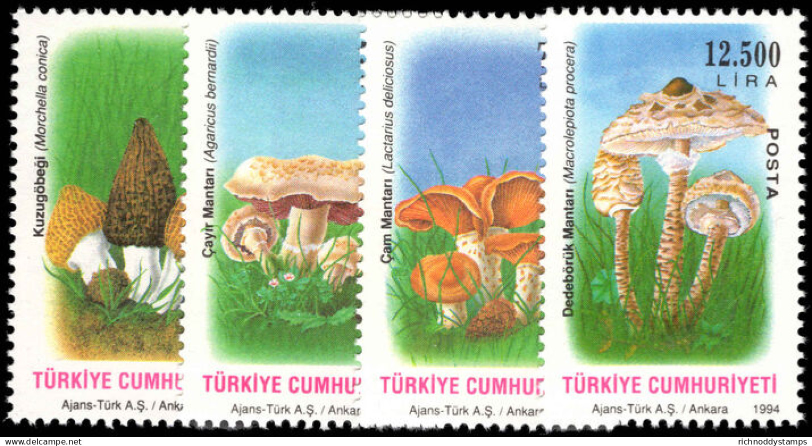 Turkey 1994 Fungi Unmounted Mint. - Ungebraucht