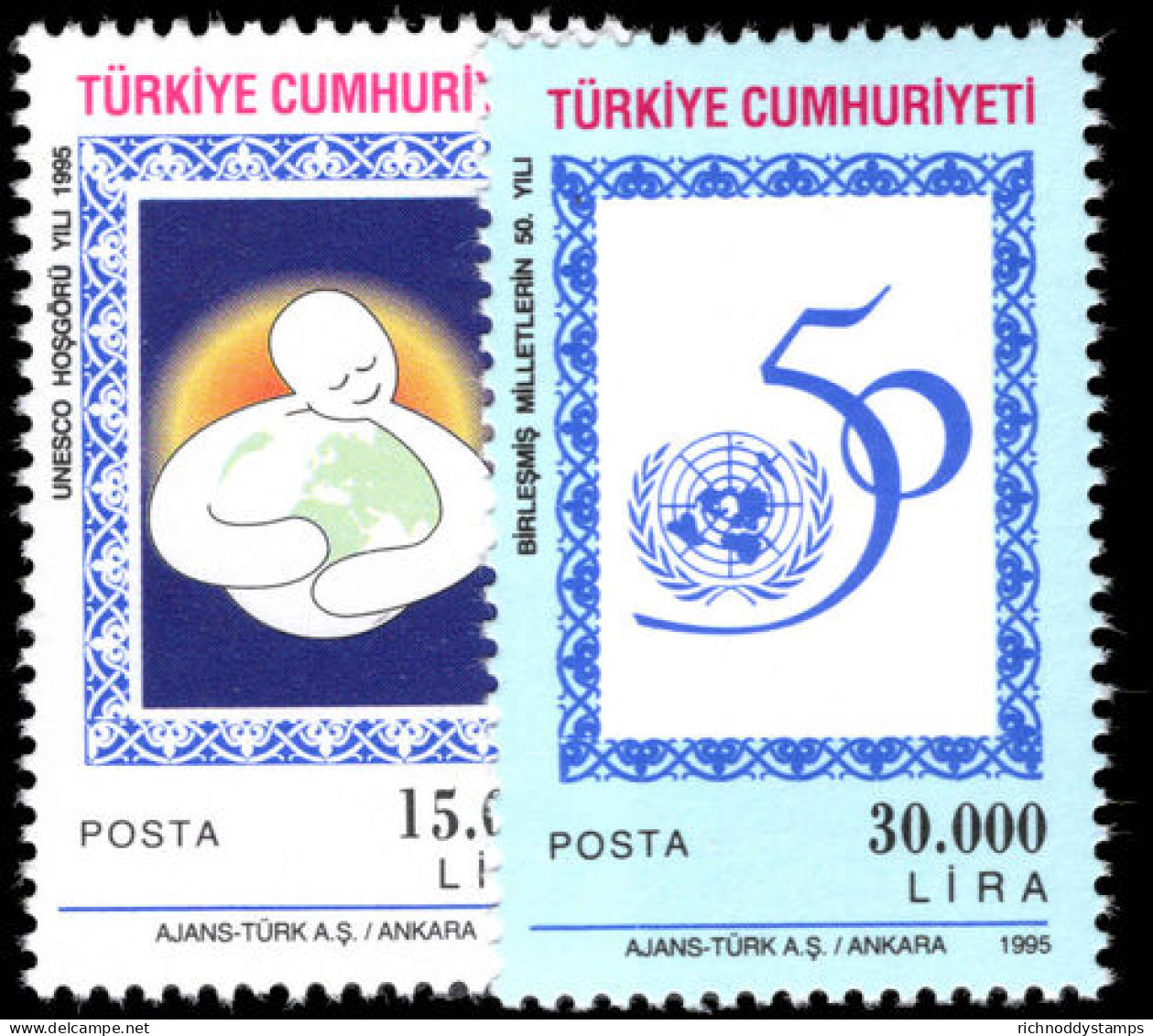 Turkey 1995 Anniversaries Unmounted Mint. - Ungebraucht