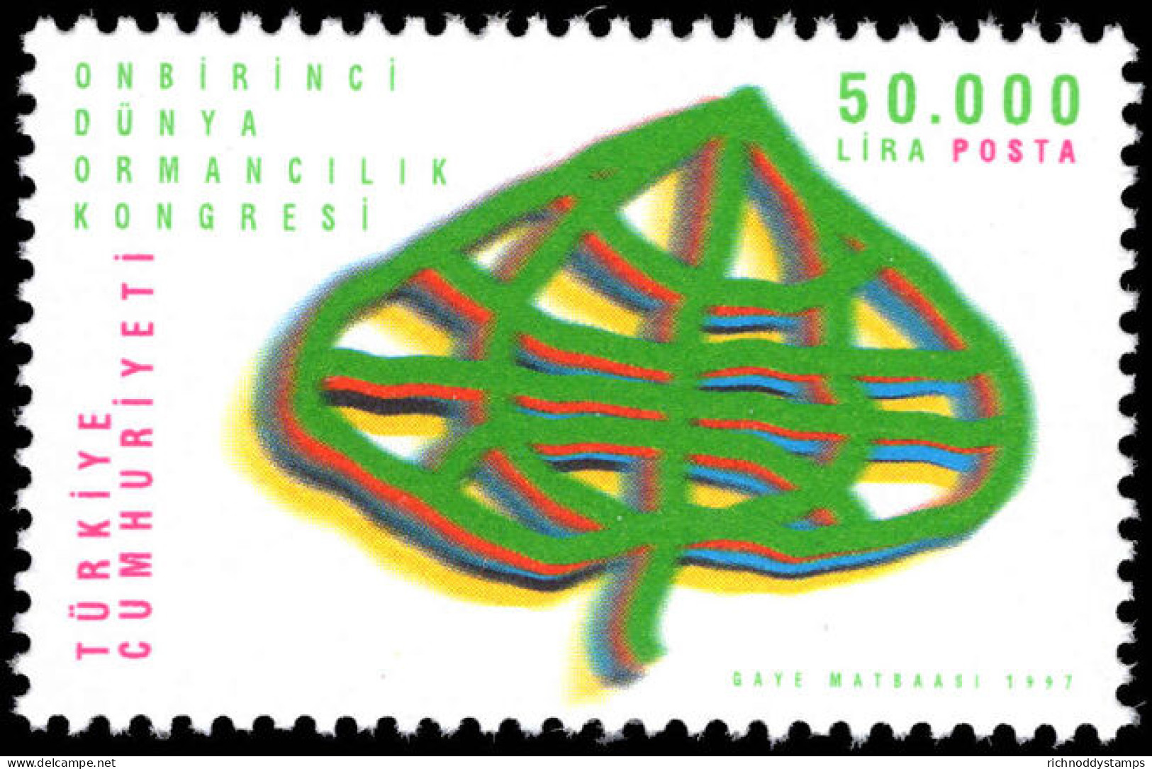 Turkey 1997 Forestry Congress Unmounted Mint. - Neufs