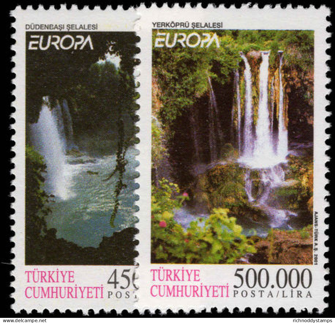 Turkey 2001 Europa. Water Resources Unmounted Mint. - Nuovi