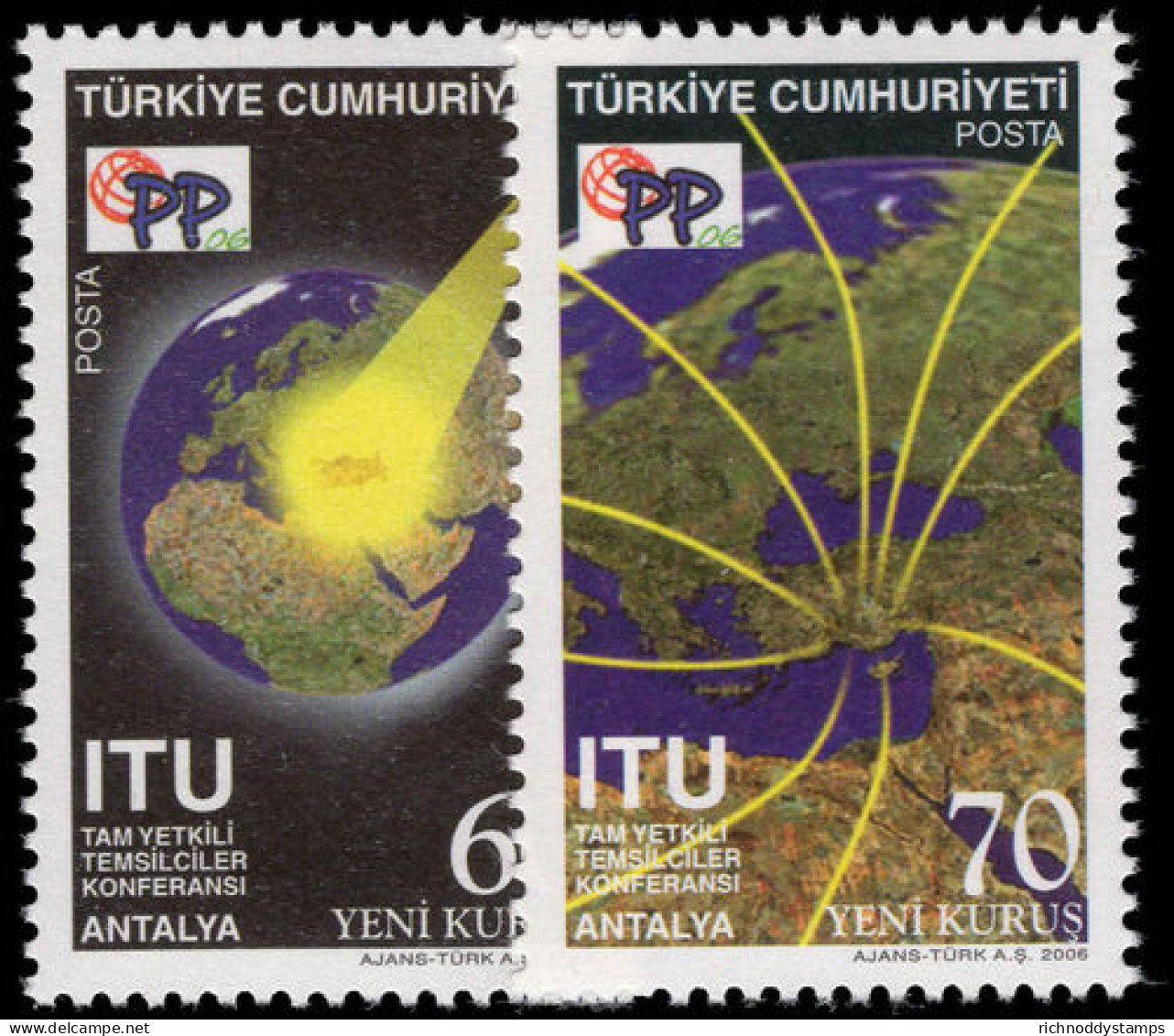 Turkey 2006 ITU Conference Unmounted Mint. - Nuevos