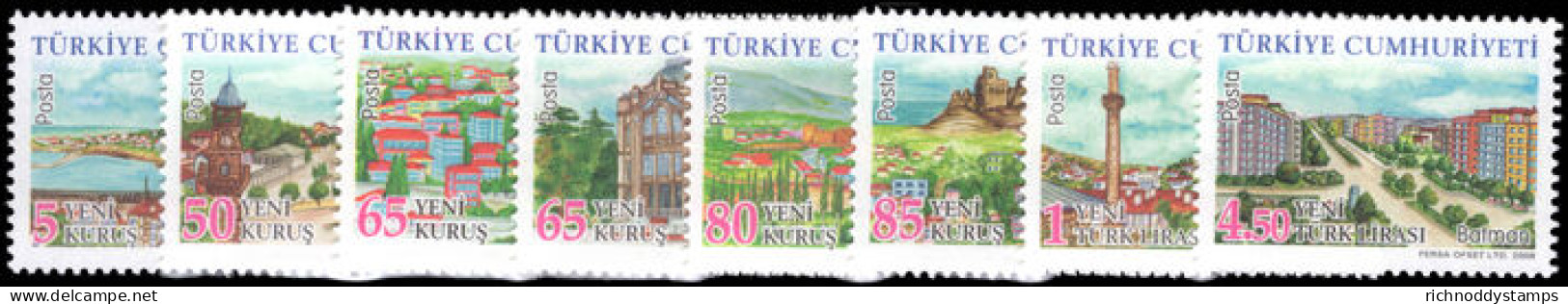 Turkey 2008 Provinces (1st 2008 Issue) Unmounted Mint. - Unused Stamps