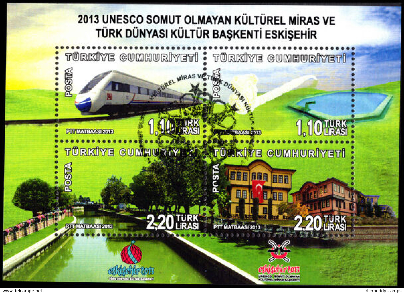 Turkey 2013 2013 UNESCO Intangible Cultural Heritage Souvenir Sheet Fine Used. - Gebruikt