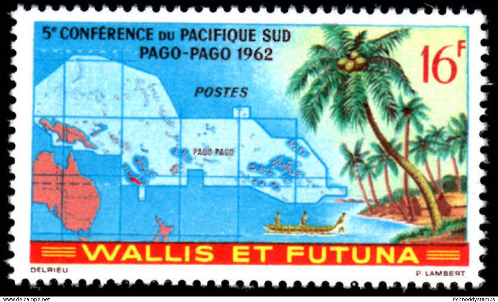 Wallis And Futuna 1962 Pago Pago Conference Unmounted Mint. - Unused Stamps