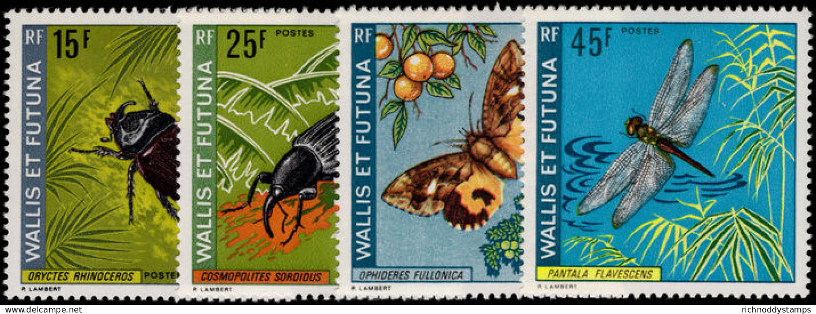 Wallis And Futuna 1974 Insects Unmounted Mint. - Ungebraucht