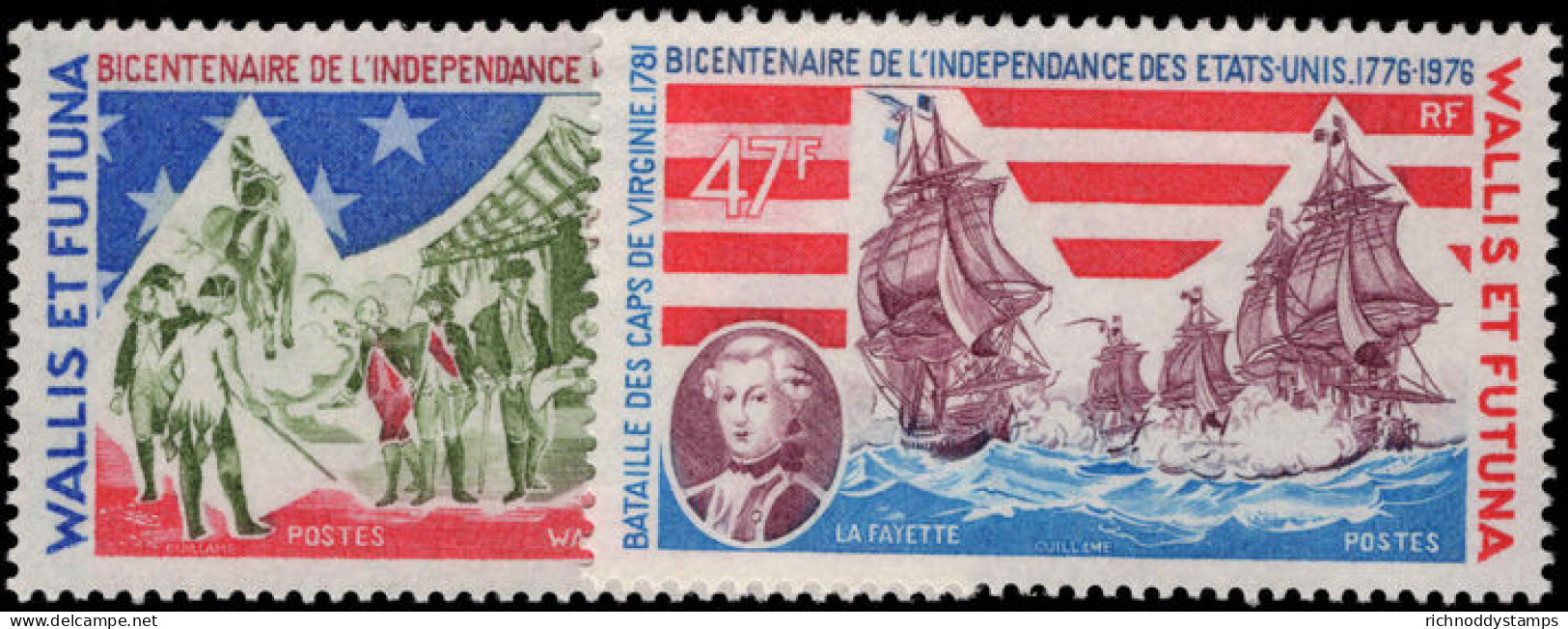 Wallis And Futuna 1976 American Revolution Unmounted Mint. - Unused Stamps