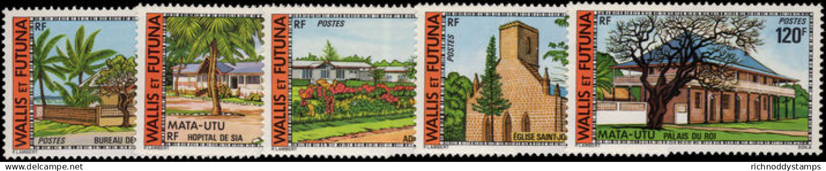 Wallis And Futuna 1977 Buildings And Monuments Unmounted Mint. - Ungebraucht