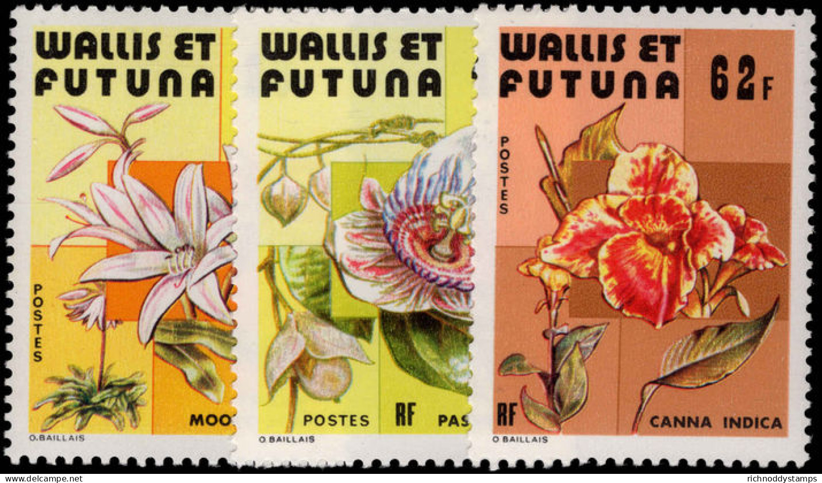 Wallis And Futuna 1979 Flowers Unmounted Mint. - Unused Stamps