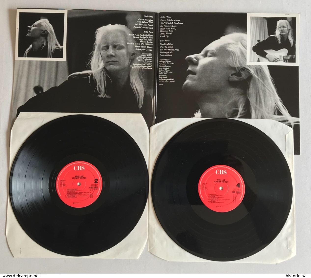 JOHNNY WINTER - And / Live - 2 LP - 1976 - Euro Press - Blues