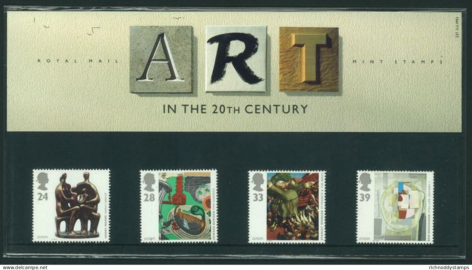 1993 Europa. Contemporary Art Presentation Pack. - Presentation Packs