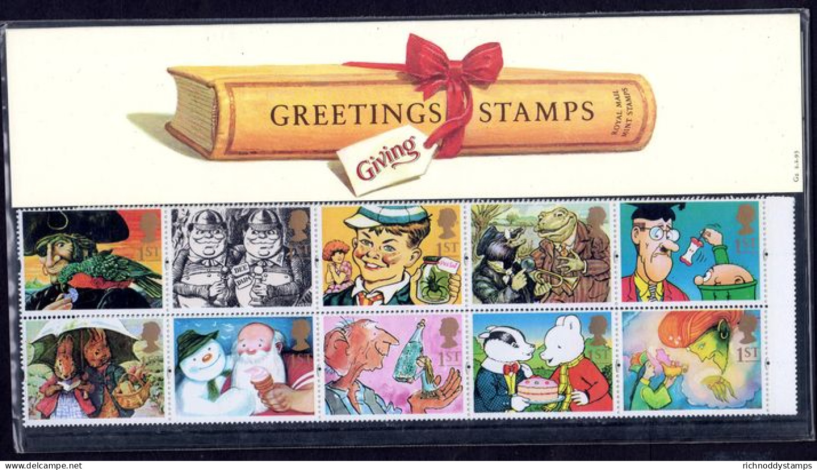 1993 Greetings Stamps. Gift Giving Presentation Pack. - Presentation Packs