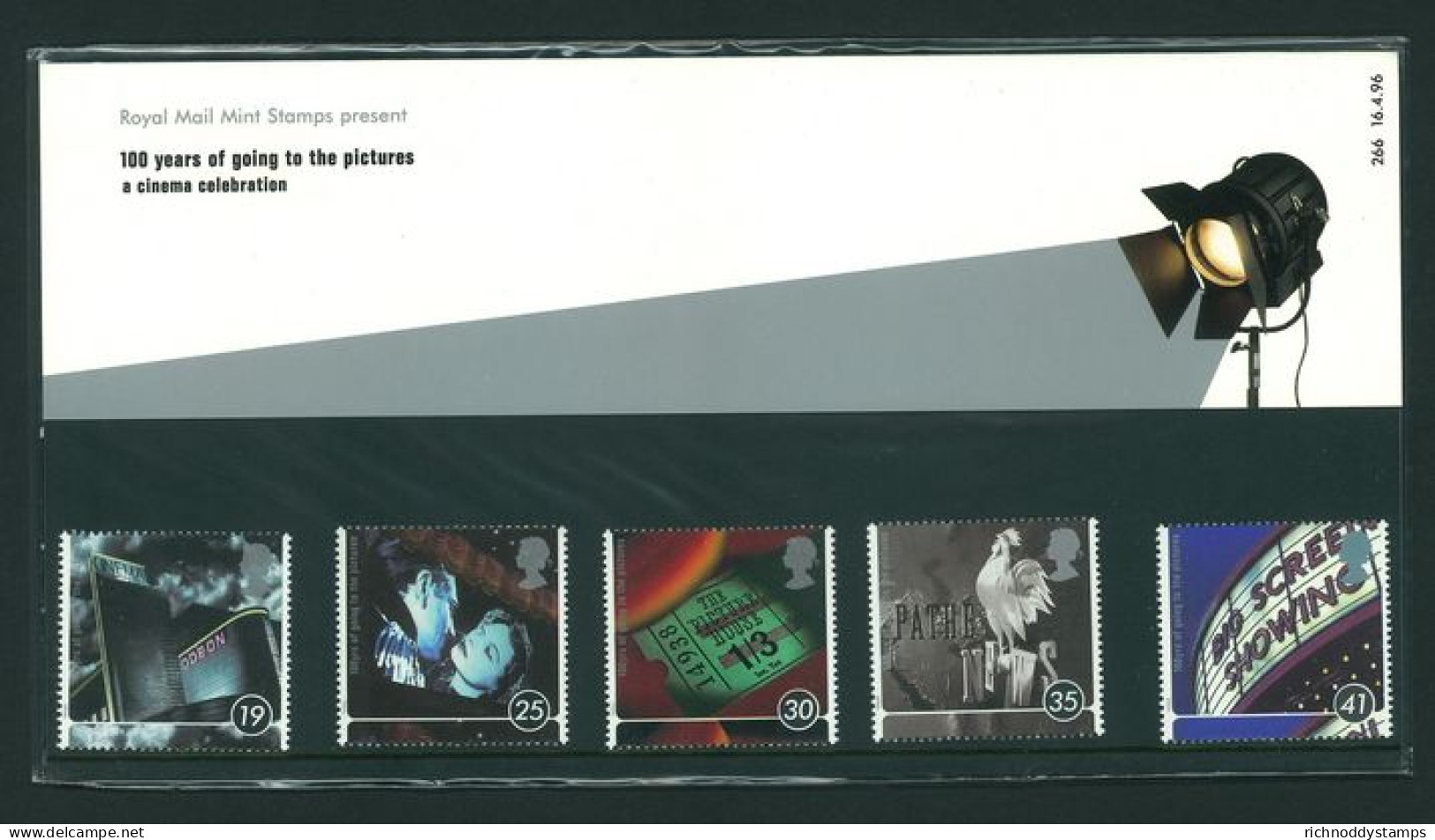 1996 Centenary Of Cinema Presentation Pack. - Presentation Packs
