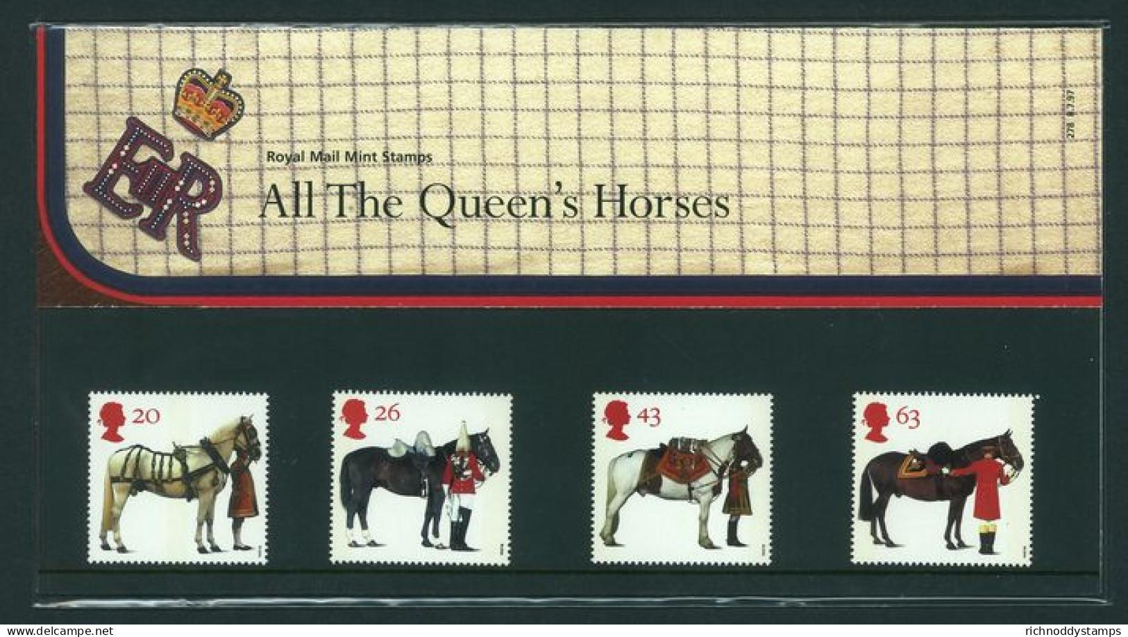 1997 All The Queens Horses Presentation Pack. - Presentation Packs