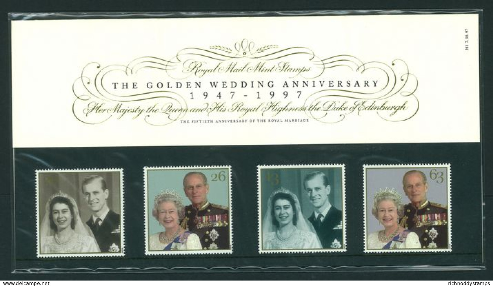 1997 Royal Golden Wedding Presentation Pack. - Presentation Packs