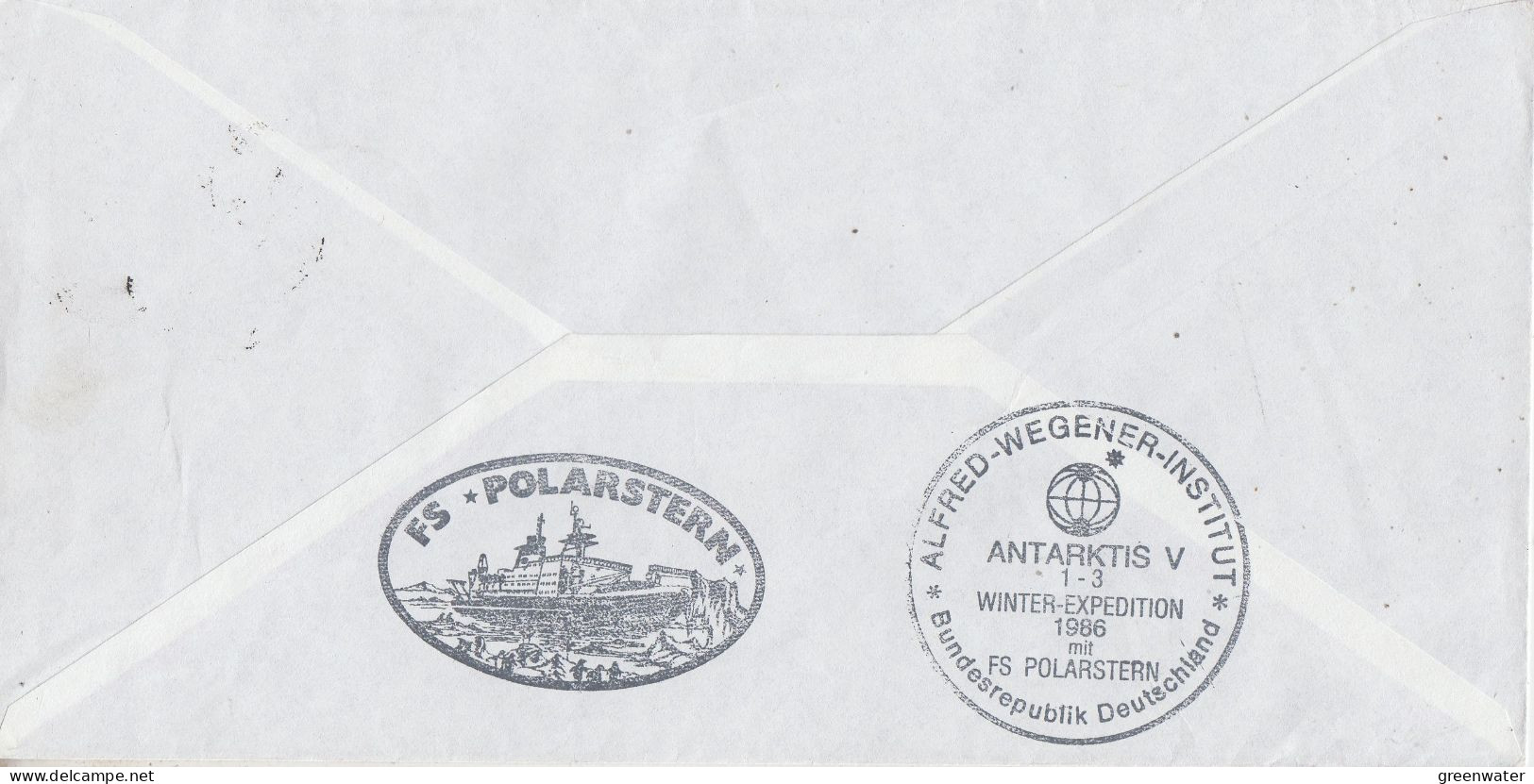 British Antarctic Territory (BAT) Heli Flight From Polarstern To Halley 9 JAN 1986 Ca Polarster Ca Port Stanley (ST164A) - Polar Flights