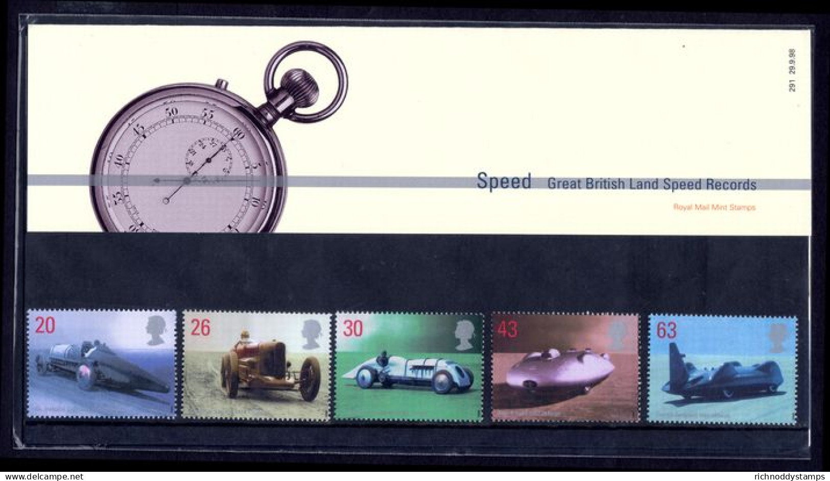 1998 British Land Speed Record Holders Presentation Pack. - Presentation Packs