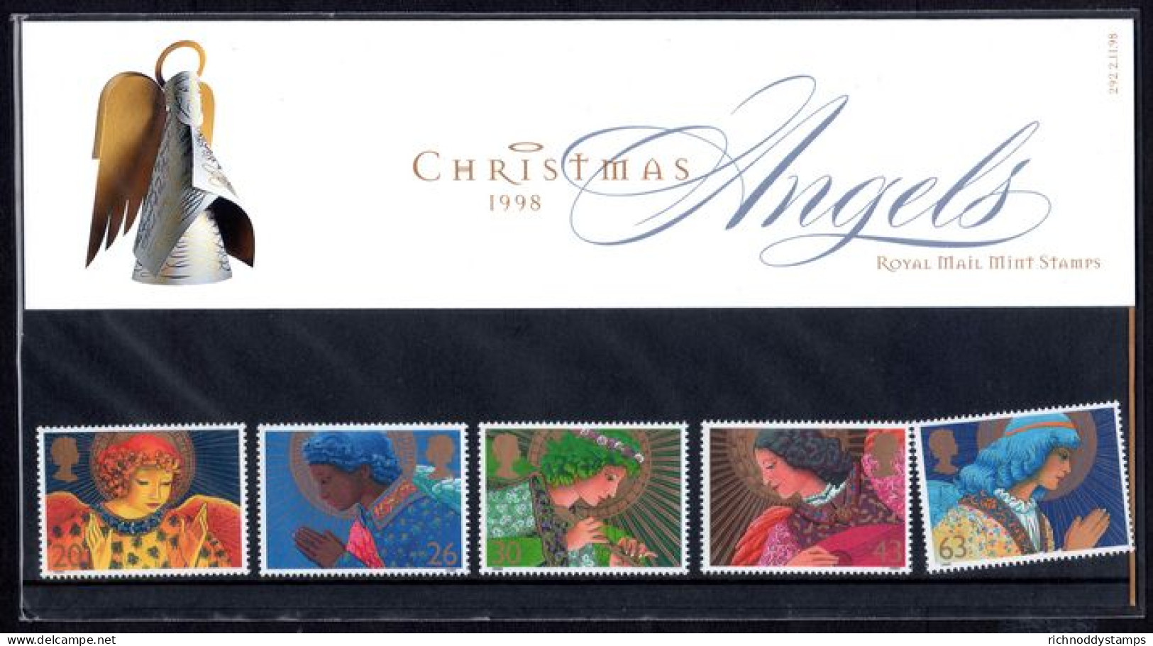 1998 Christmas. Angels Presentation Pack. - Presentation Packs