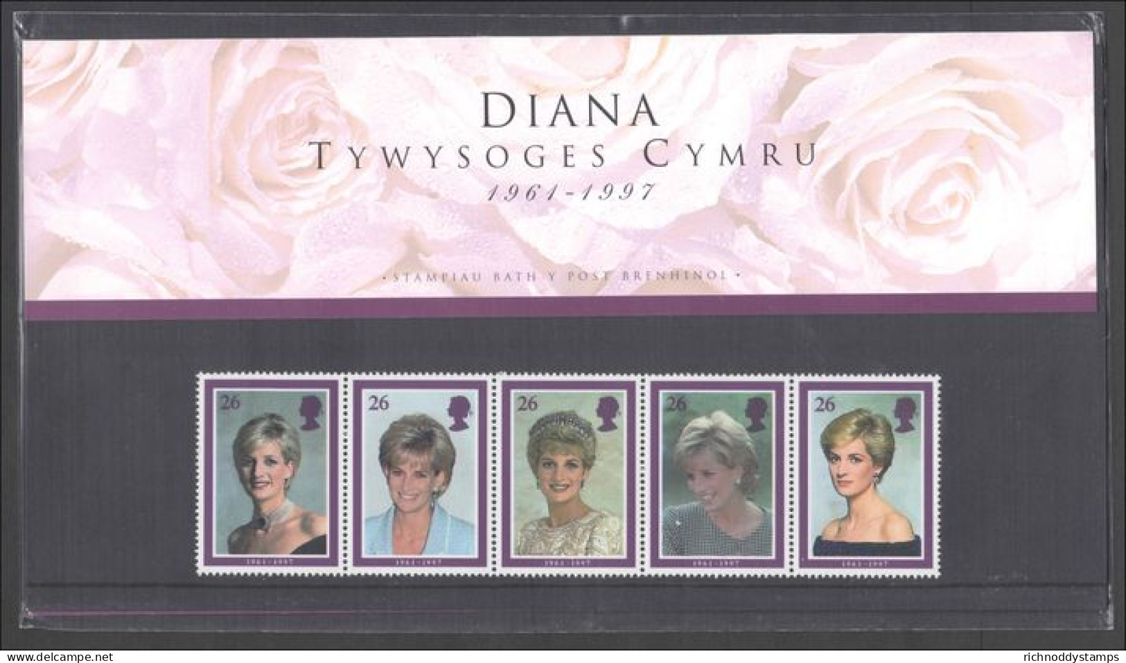 1998 Diana Princess Of Wales Commemoration Welsh Presentation Pack. - Presentation Packs