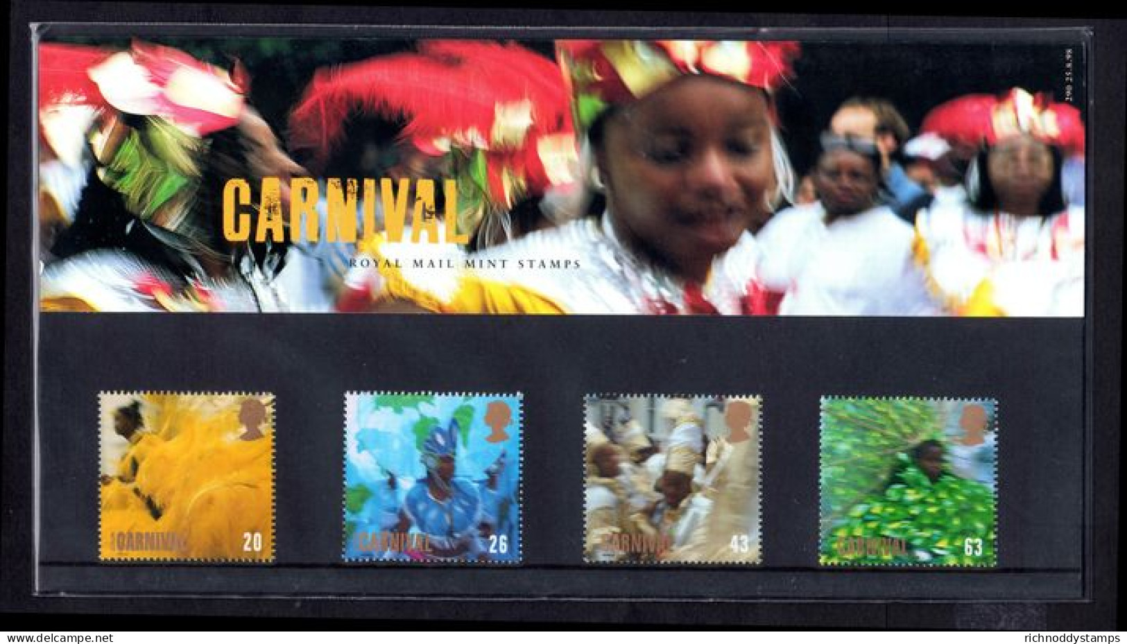 1998 Europa. Festivals. Notting Hill Carnival Presentation Pack. - Presentation Packs