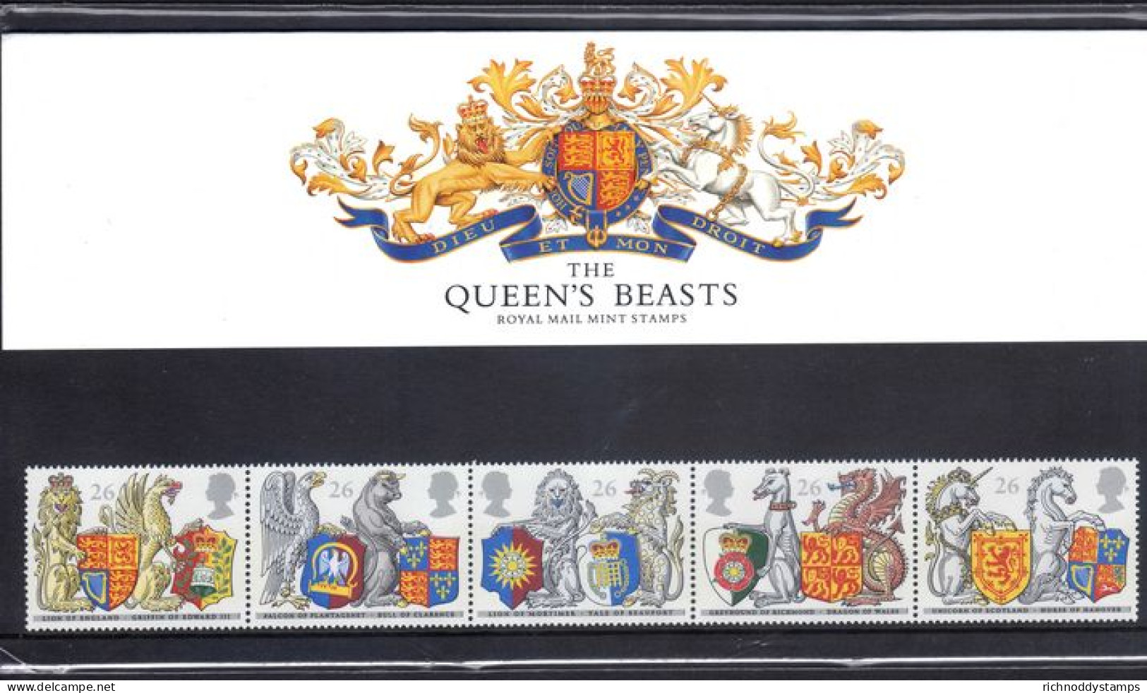 1998 The Queen's Beasts Presentation Pack. - Presentation Packs