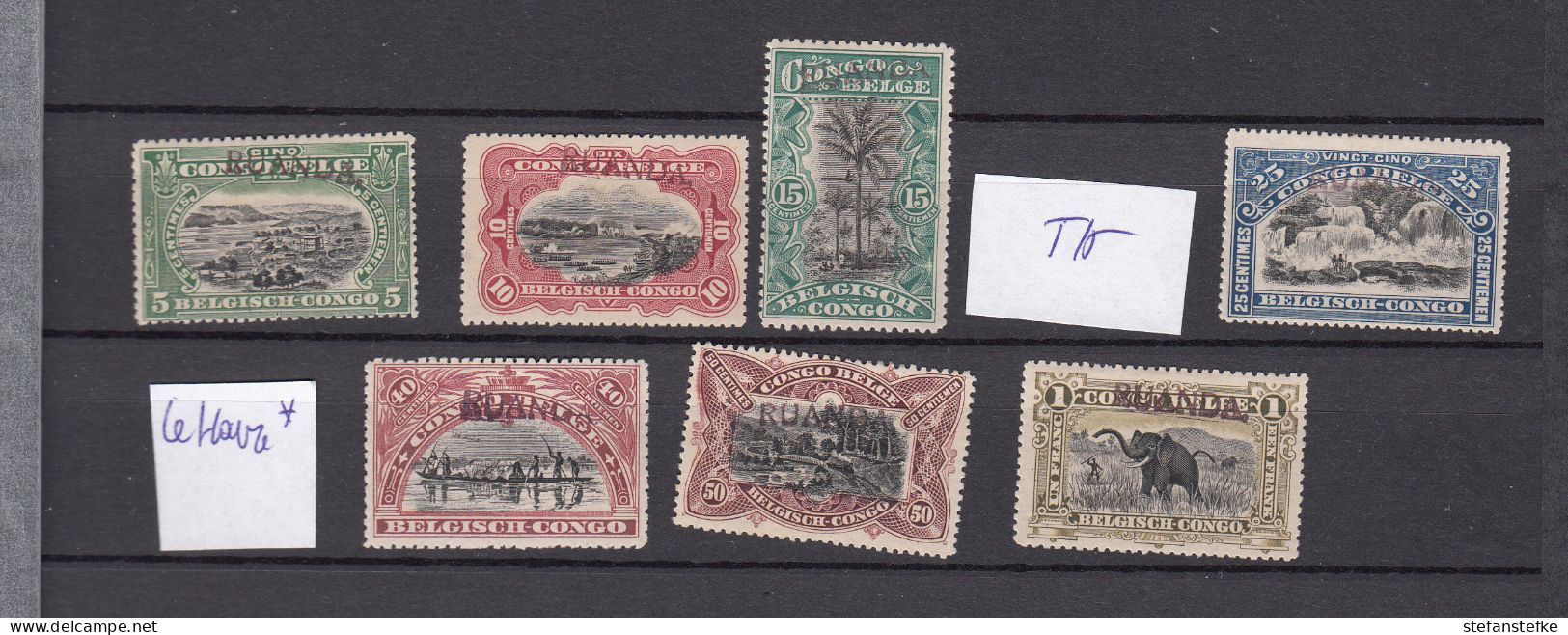 Ruanda - Urundi  Ocb Nr:  LE HAVRE 9B - 15B * MH All Signed Genuine ! (zie Scan) Ocb 940 Euro - Neufs