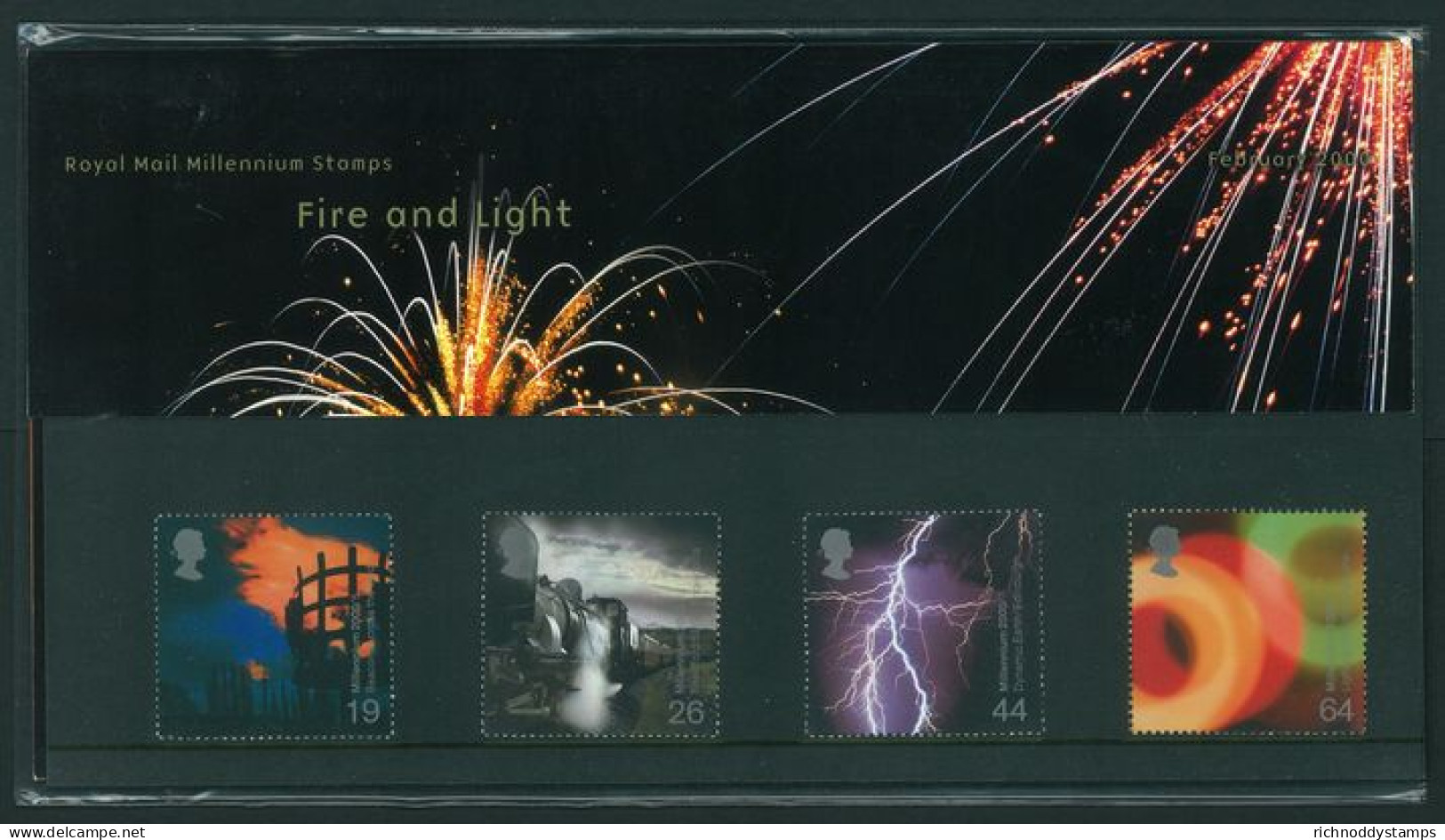 2000 Millennium Projects (2nd Series). Fire And Light Presentation Pack. - Presentation Packs