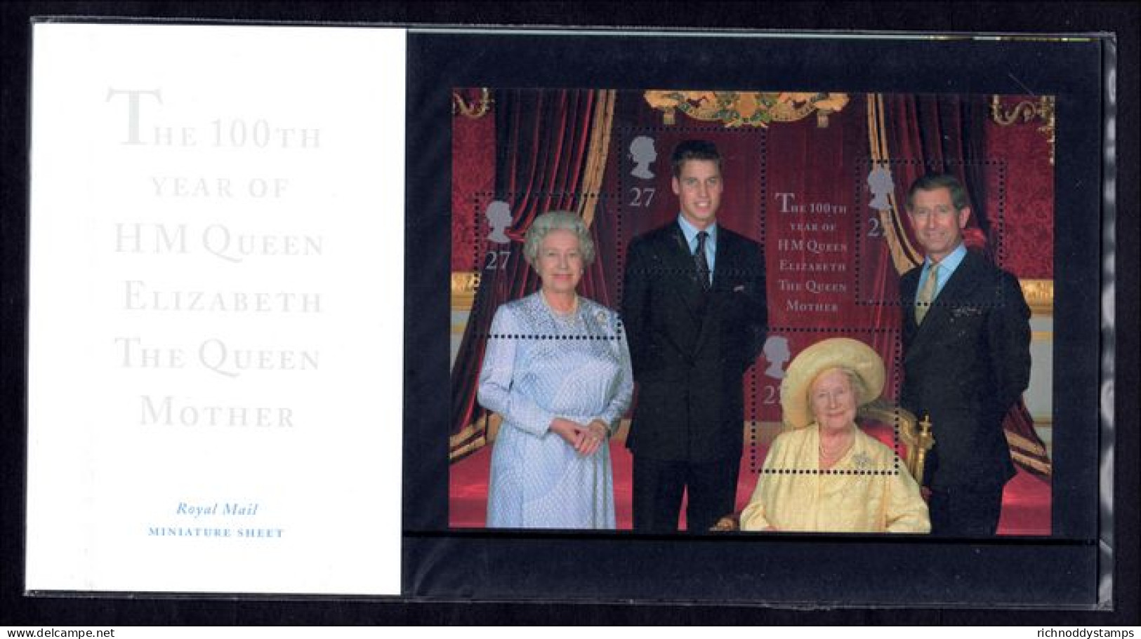 2000 Queen Mother Presentation Pack. - Presentation Packs