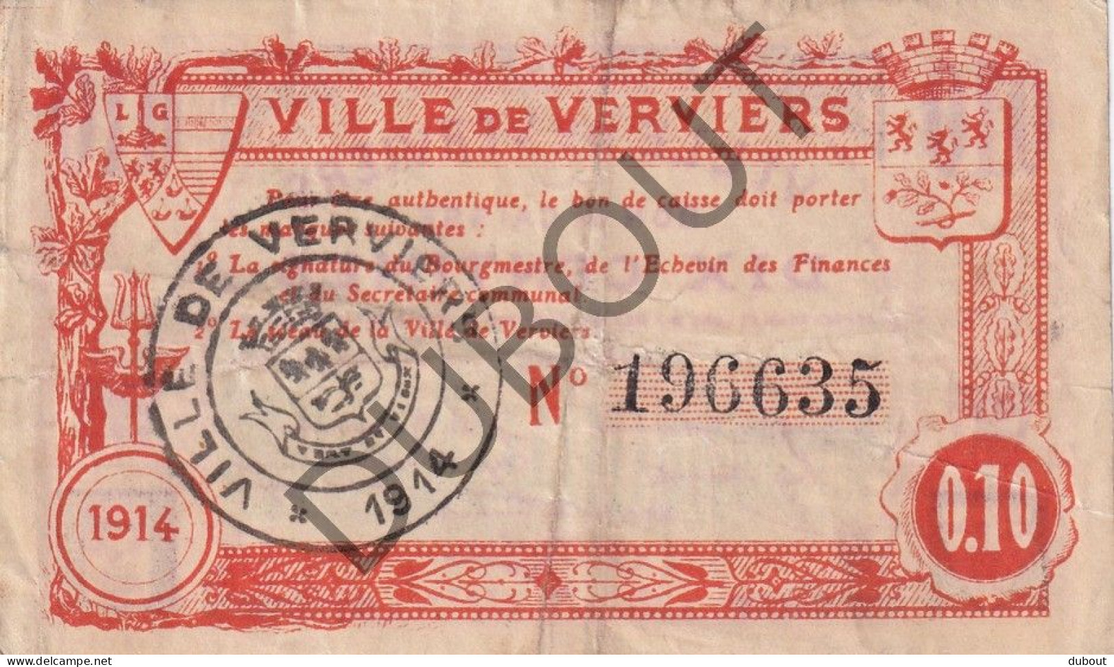 Verviers - 3 X Noodgeld/Argent De Nécessité - WOI (C4346) - Autres & Non Classés