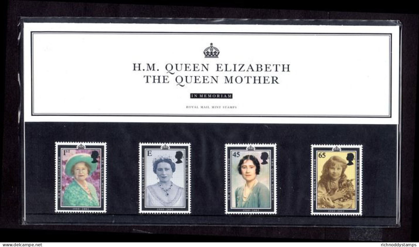 2002 Queen Elizabeth The Queen Mother Presentation Pack. - Presentation Packs