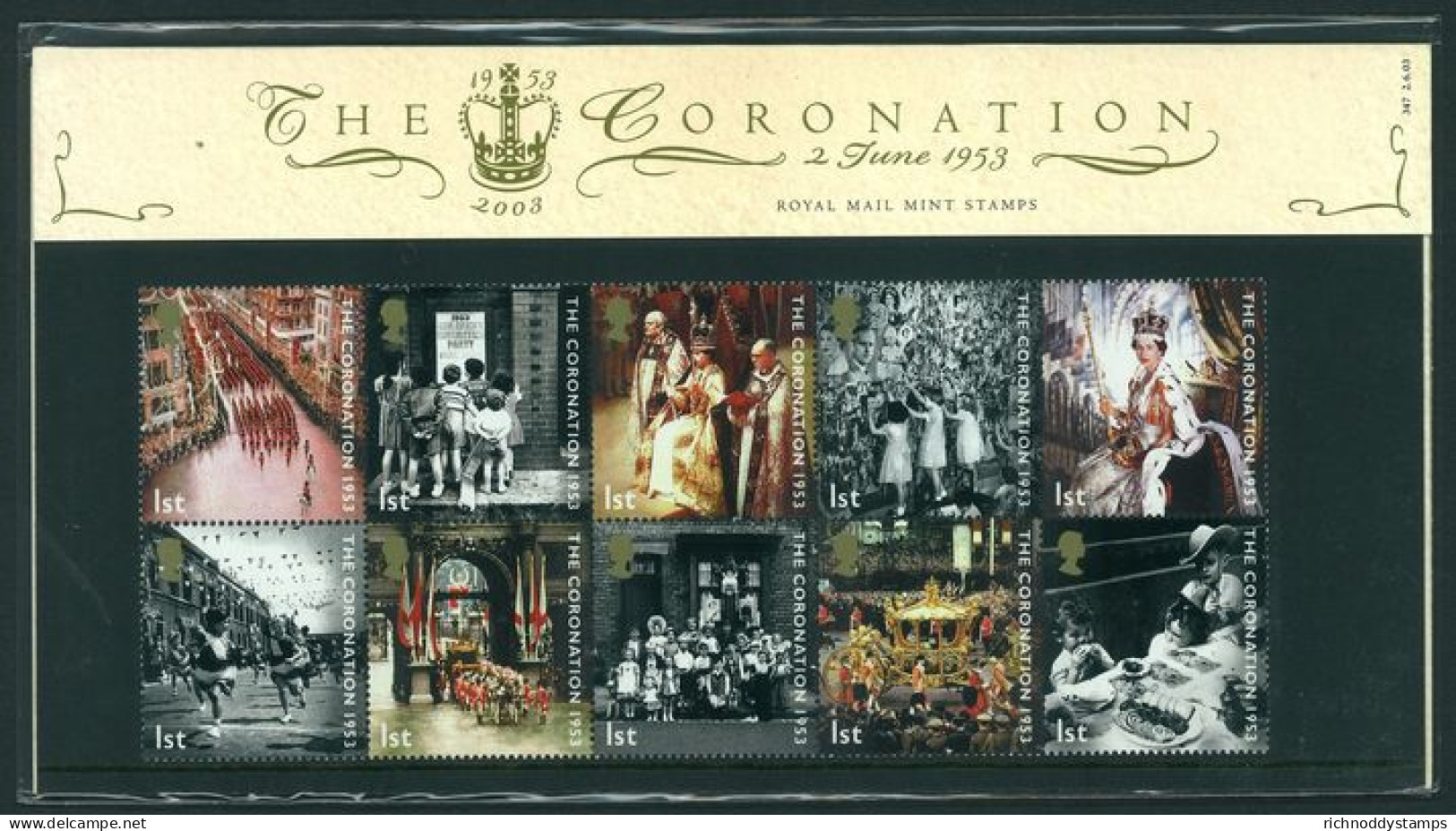 2003 50th Anniv Of Coronation Presentation Pack. - Presentation Packs