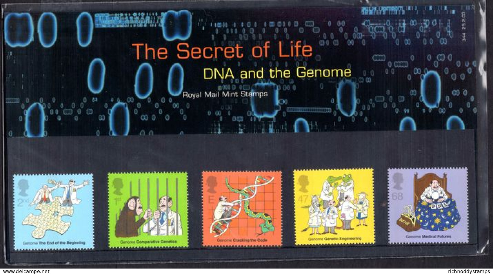 2003 50th Anniv Of Discovery Of DNA Presentation Pack. - Presentation Packs