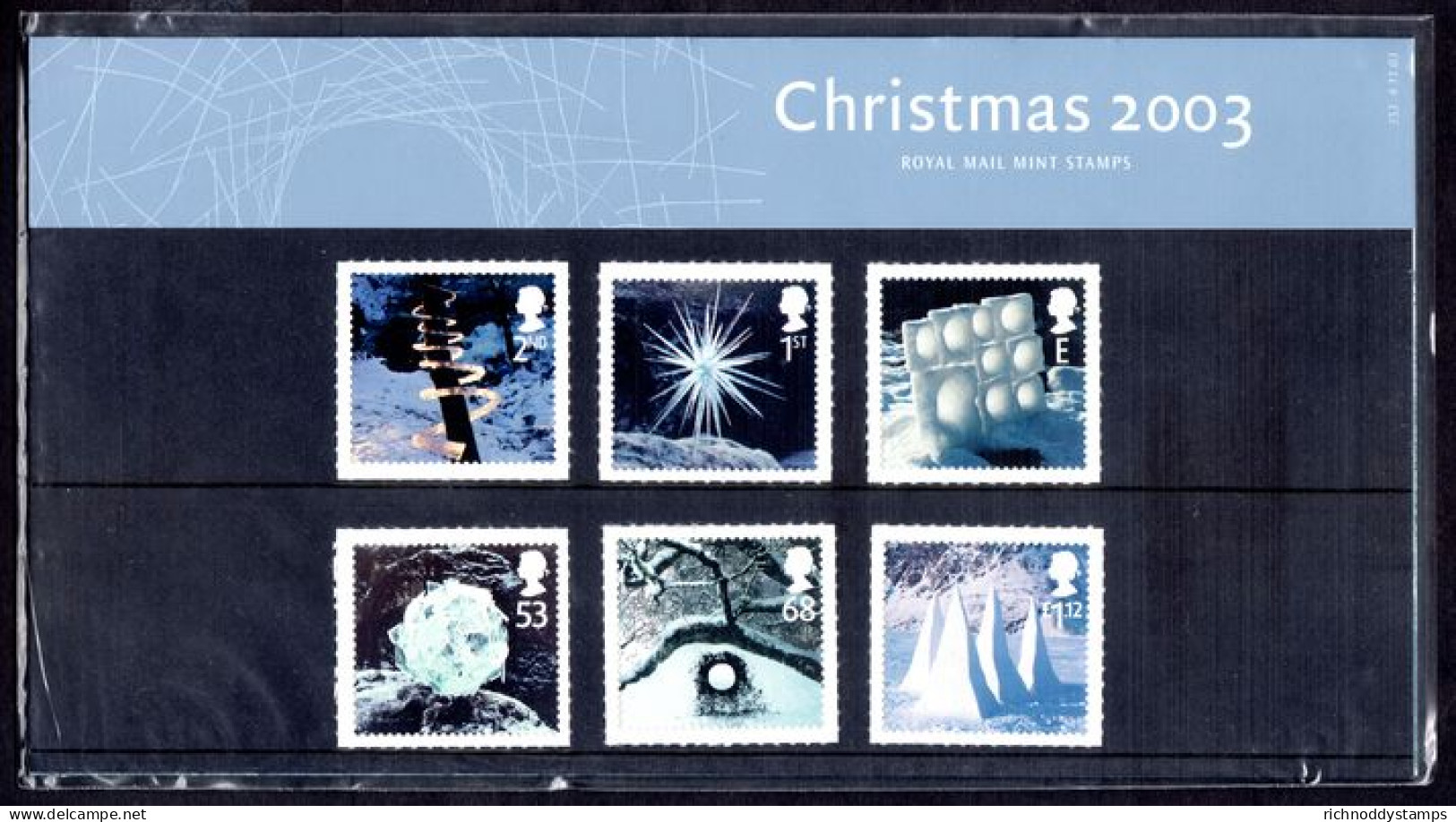 2003 Christmas. Ice Sculptures Presentation Pack. - Presentation Packs