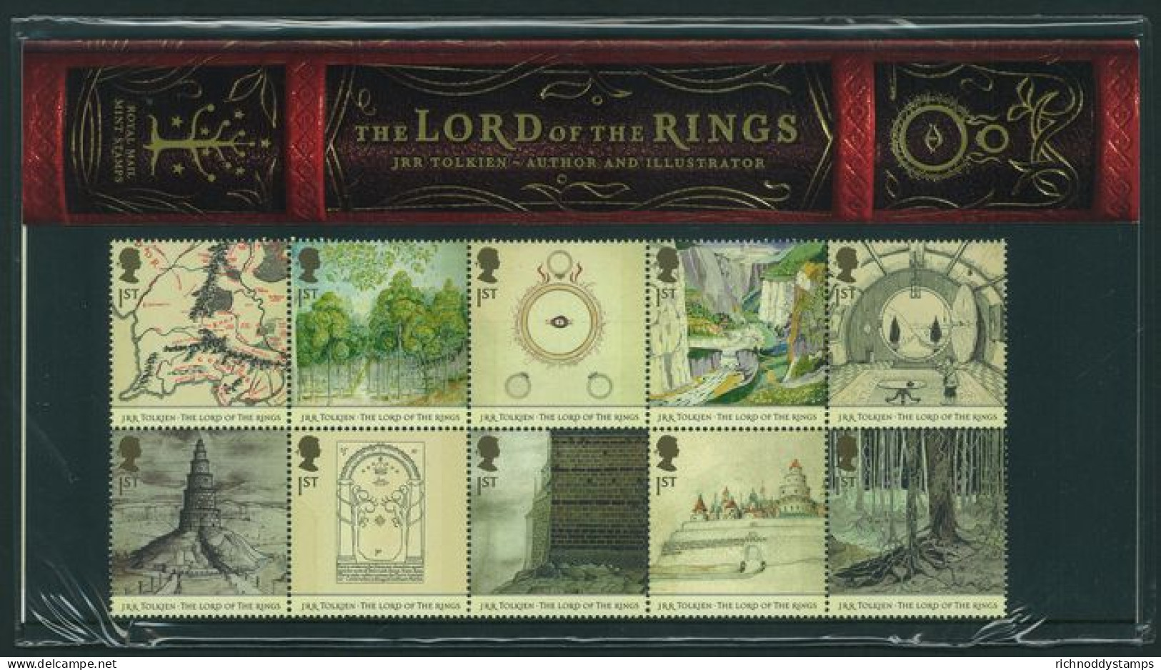 2004 50th Anniv Of Publication Of The Fellowship Of The Ring And The Two Towers By J. R. R. Tolkien Presentation Pack. - Presentation Packs