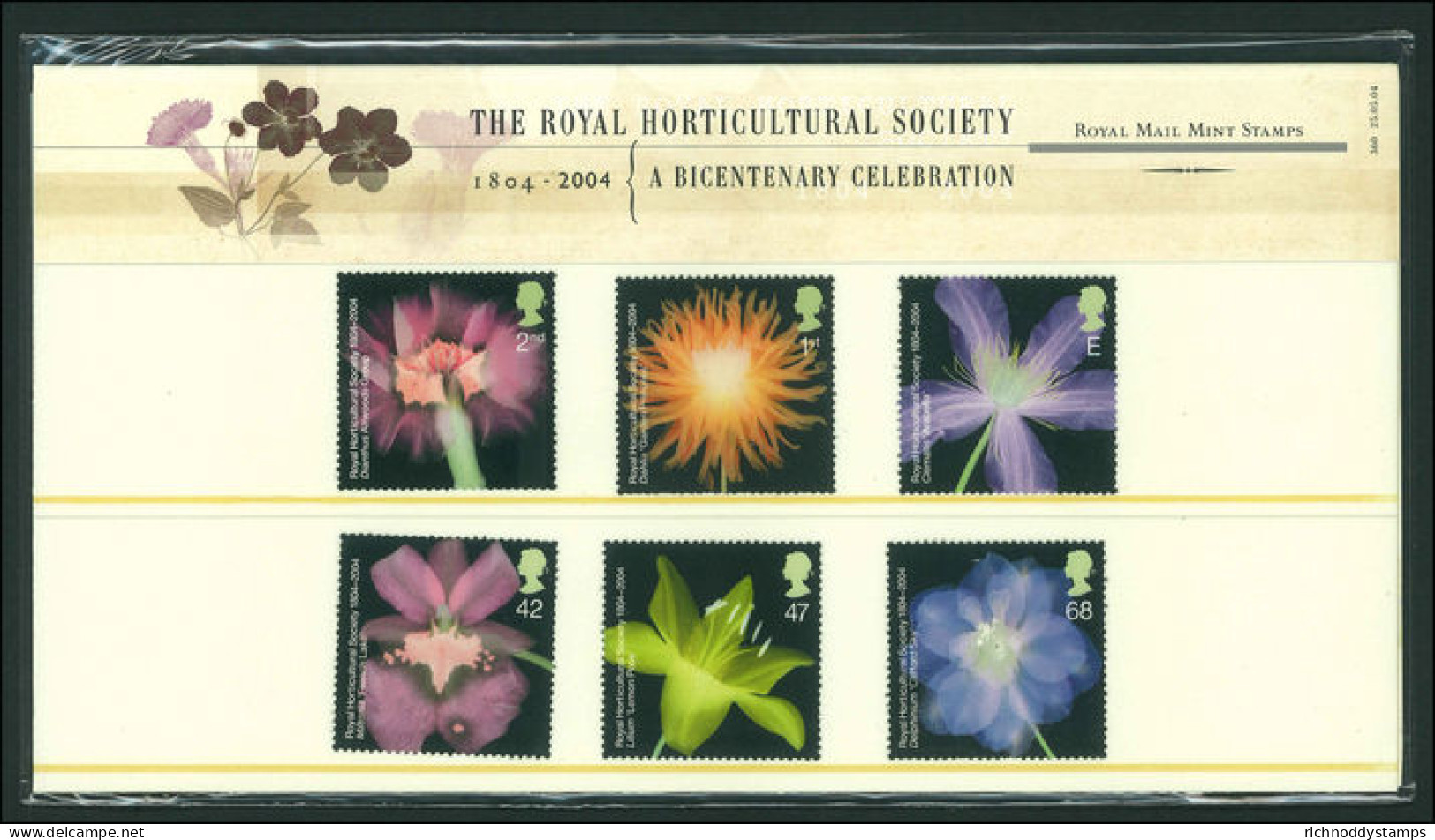 2004 Bicentenary Of The Royal Horticultural Society Presentation Pack. - Presentation Packs