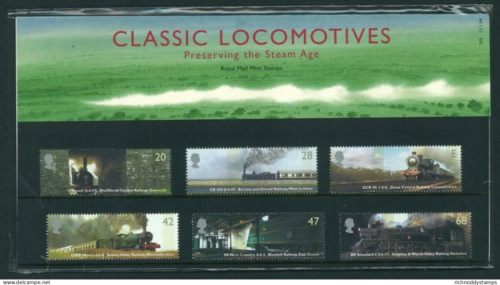 2004 Classic Locomotives Presentation Pack. - Presentation Packs