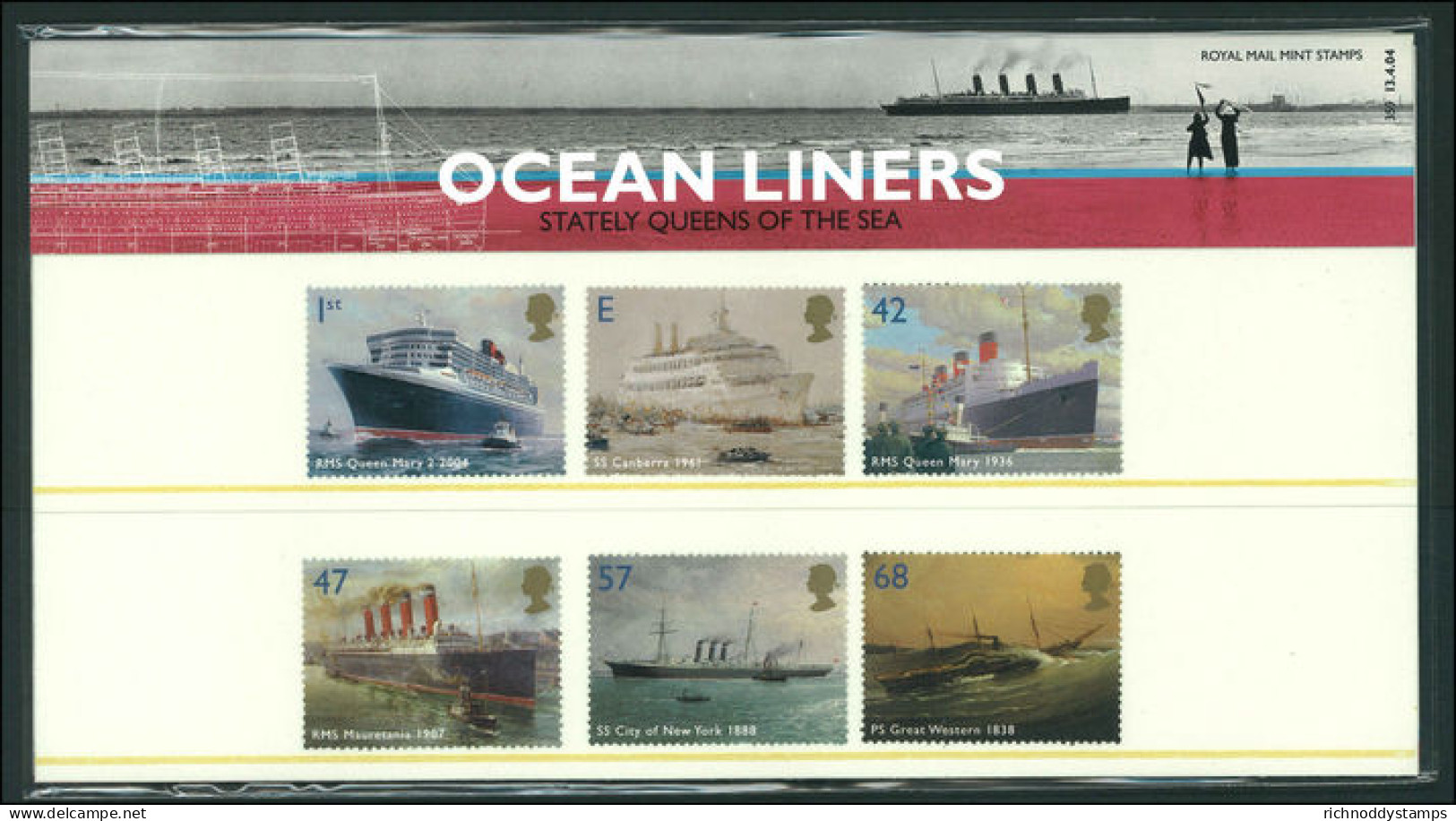 2004 Ocean Liners Presentation Pack. - Presentation Packs