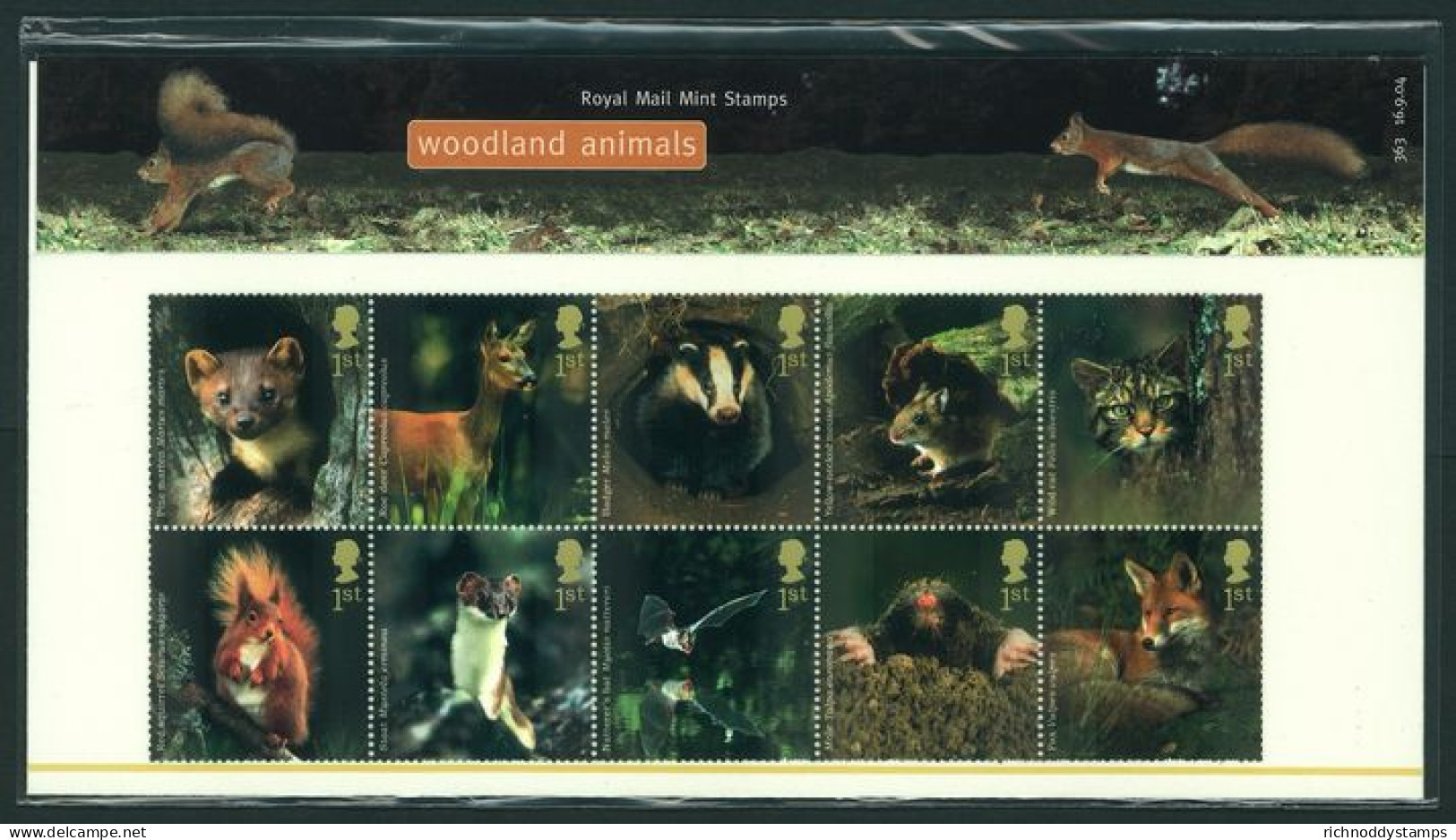 2004 Woodland Animals Presentation Pack. - Presentation Packs